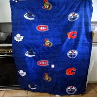 Hockey league blanket