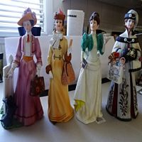 4 Avon Lady Figurines