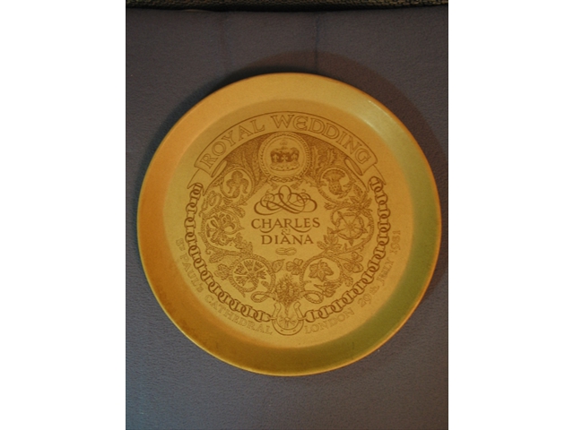 Lady Diana wedding souvenir plate