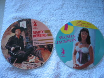 Marty Robbins -Wanda Jackson - Picture Discs